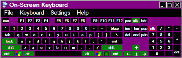 On-screen keyboard